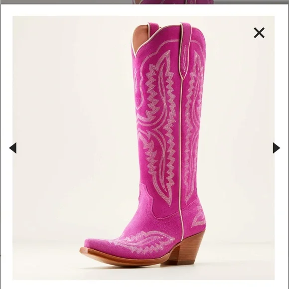 Pink Ariat Casanova Western Cowboy Boots - Picture 1 of 2